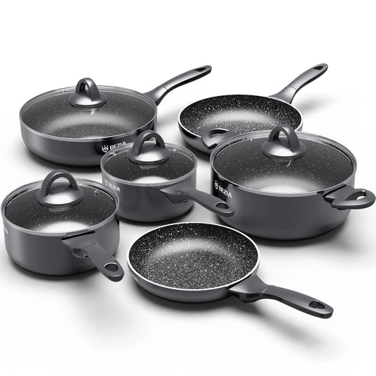 Bezia Induction Cookware Set Nonstick Pots And Pans