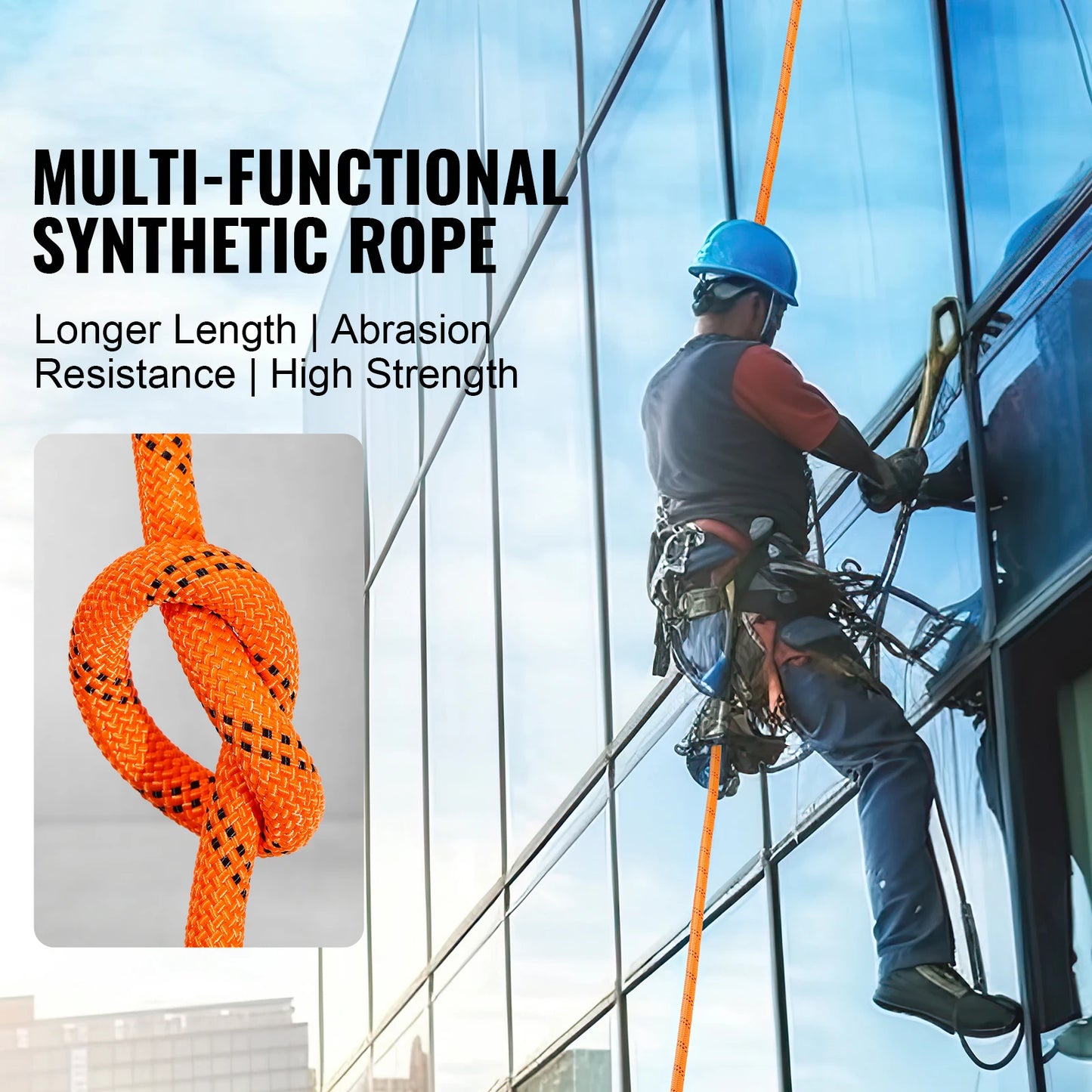 Premium Polyester Climbing Rope for Outdoor Camping and Rescue