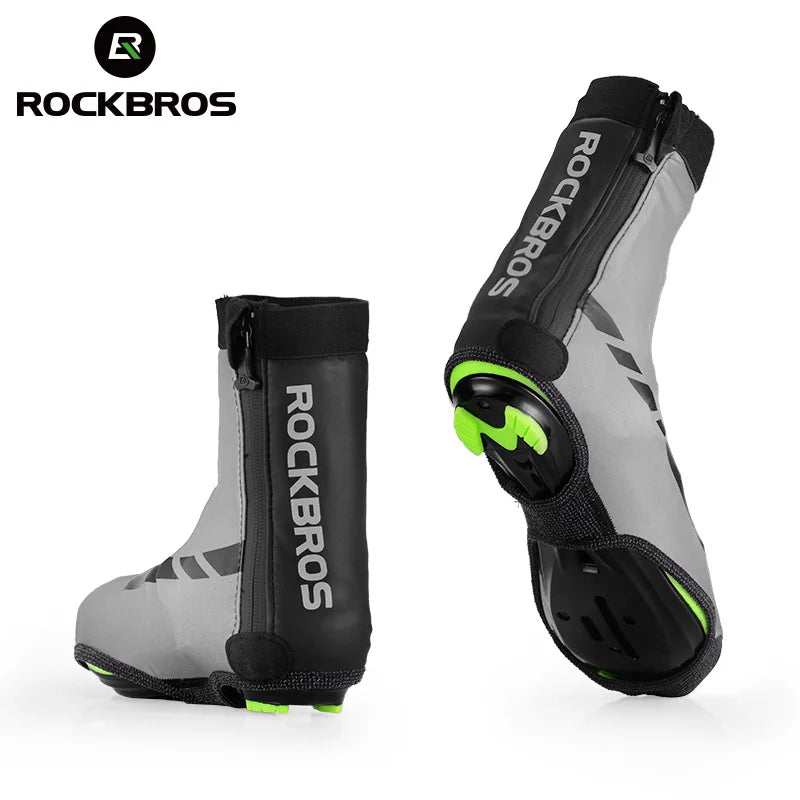 ROCKBROS Cycling Shoes Cover Reflective Dustproof Waterproof Overshoes