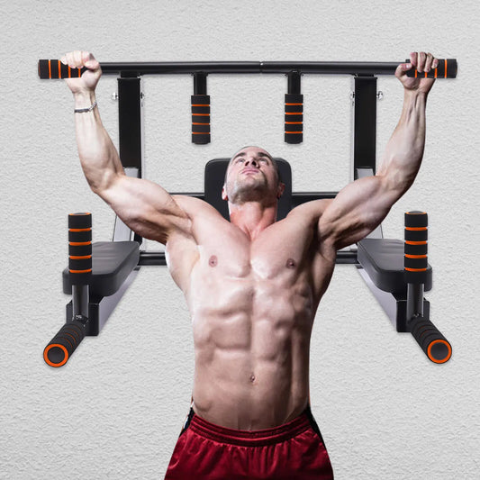Pull Up Bar And Dip Station Home Wall Mount Equipment