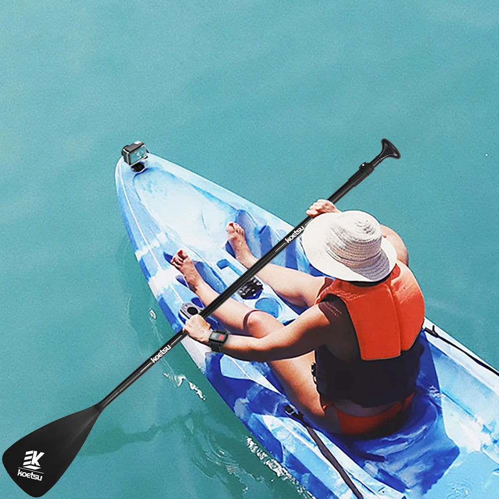 JOCESTYLE 3-Piece Adjustable Kayak Paddle Aluminum Alloy Detachable