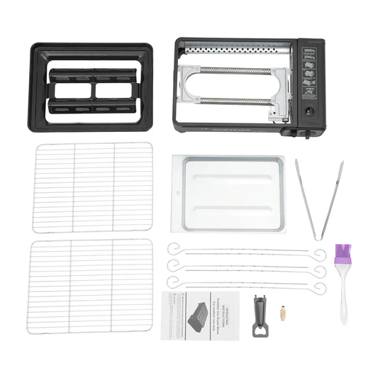 Portable Gas Barbecue Stove For Camping With Carrying Case