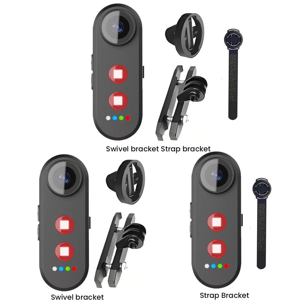 APWIKOGER Bike Camera With Tail Light 150 Degree Wide Angle