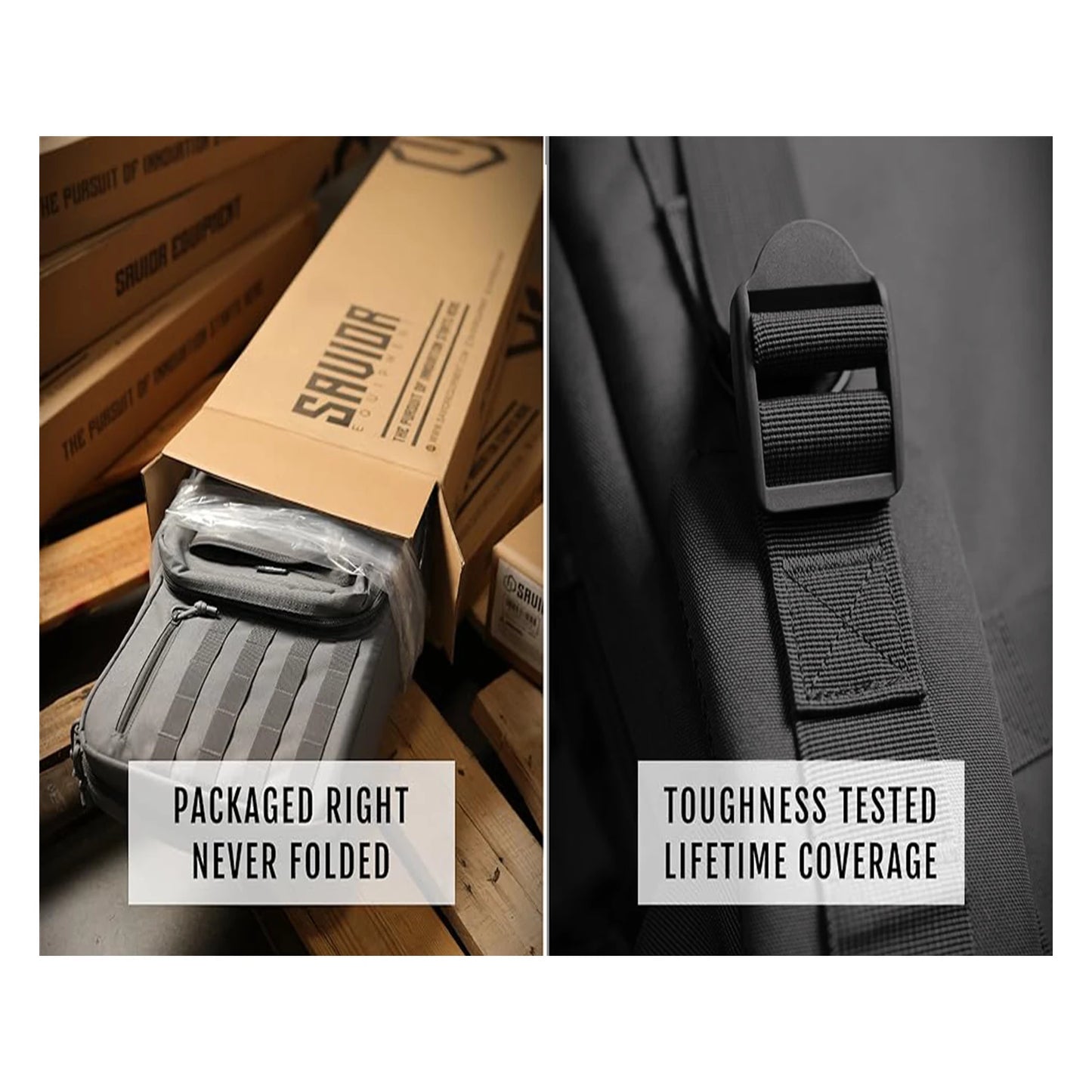 West Tune Tactical Double Long Gun Pack Case Lockable Backpack