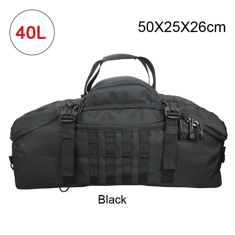 LQARMY Molle Tactical Duffle Bag For Camping And Hiking