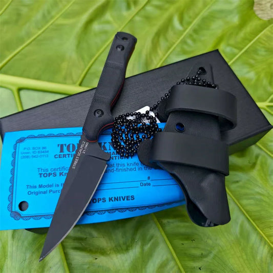 DIY Supplies Outdoor Knife With G10 Handle And 8Cr13Mov Blade