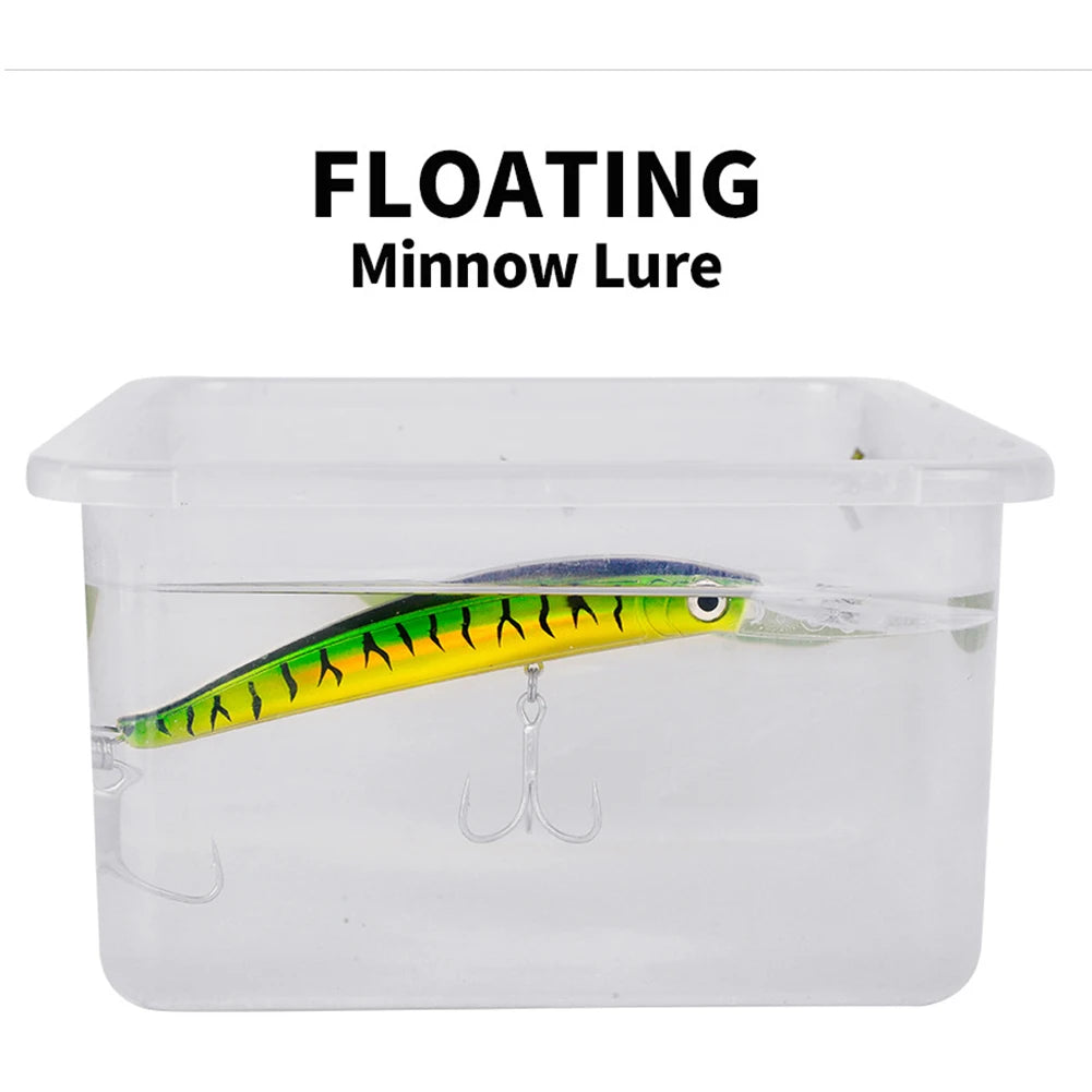 17cm 27g Minnow Plastic Hard Baits with Hooks Fishing Bait Artificial Bait Fishing Accessory