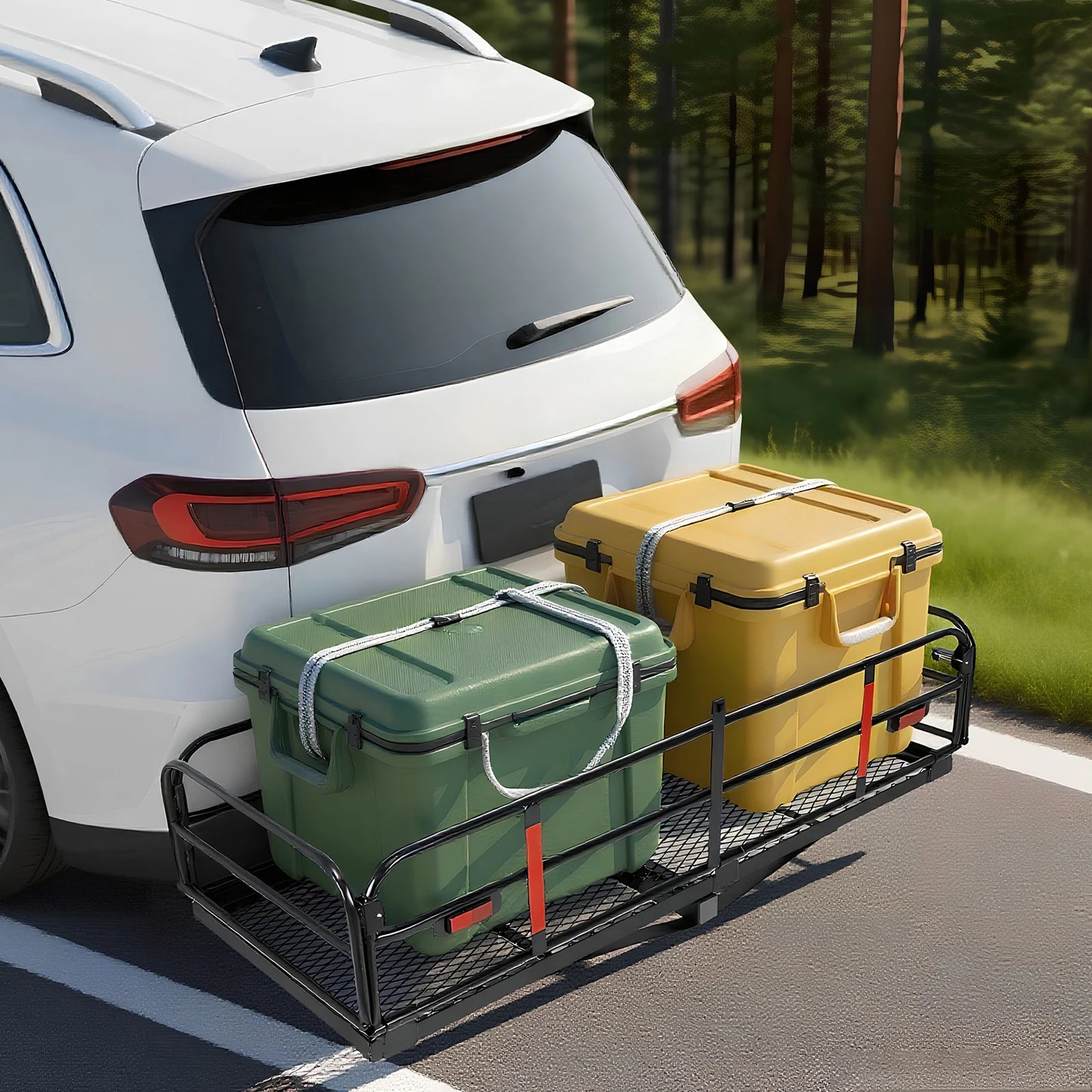 APWIKOGER Rear Luggage Basket Cargo Carrier Hitch Mount For SUV