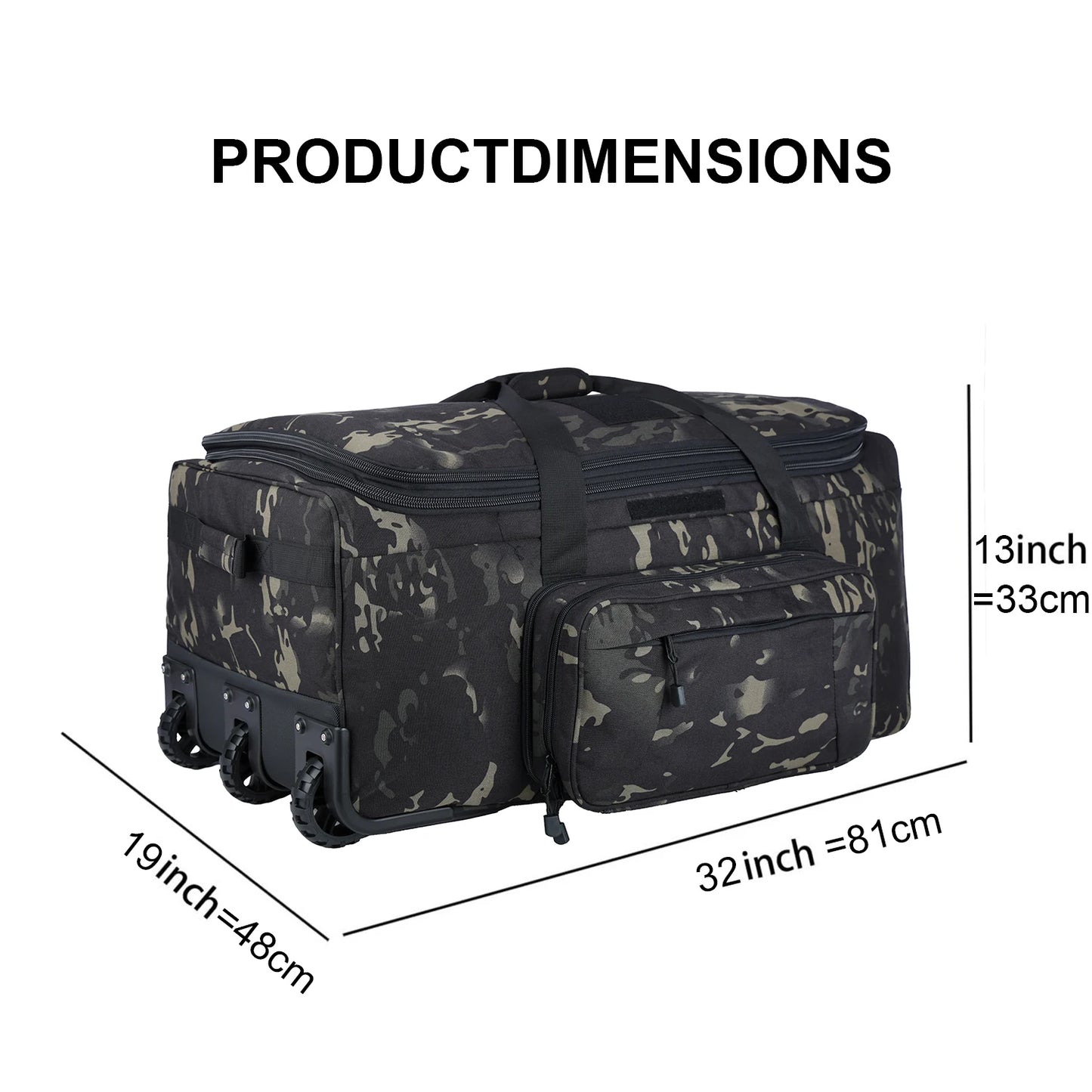 Fujian Military Camouflage Luggage Rolling Trolley Case