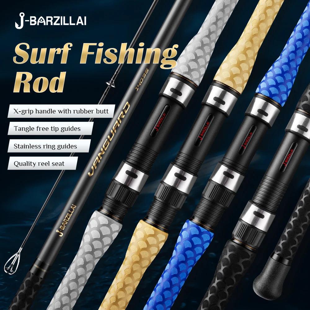 J-BARZILLAI Vanguard Carbon Surf Spinning Rod Ultra Light Sensitivity Graphite