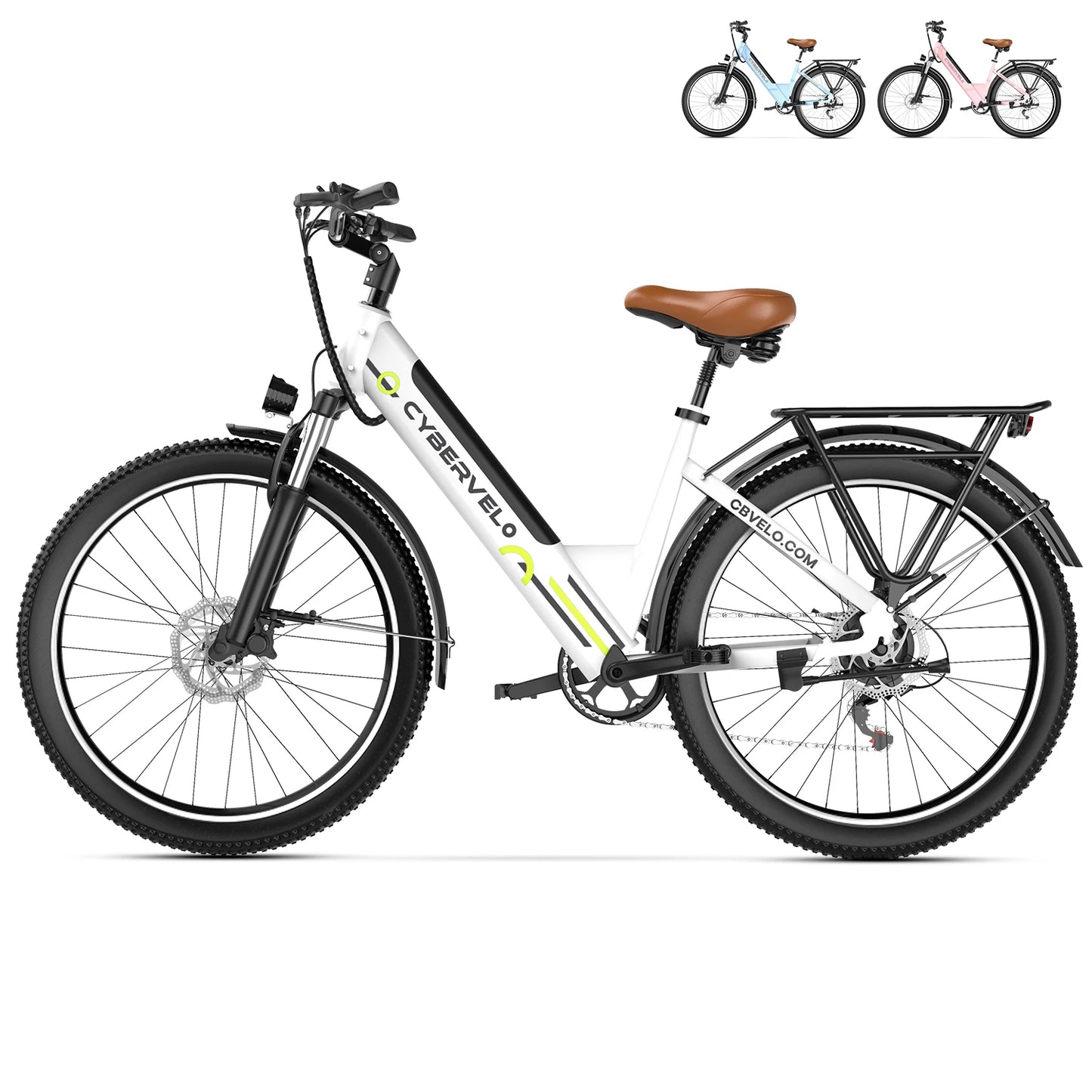 CYBERVELO EK2 Step-Thru Electric City Bike