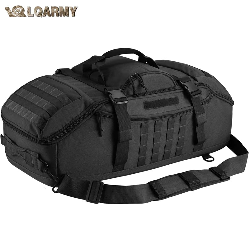 LQARMY Molle Tactical Duffle Bag For Camping And Hiking