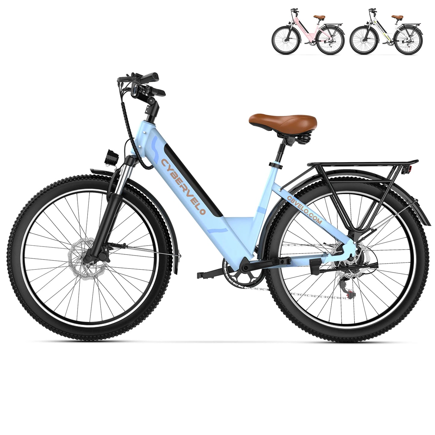 CYBERVELO EK2 Step-Thru Electric City Bike