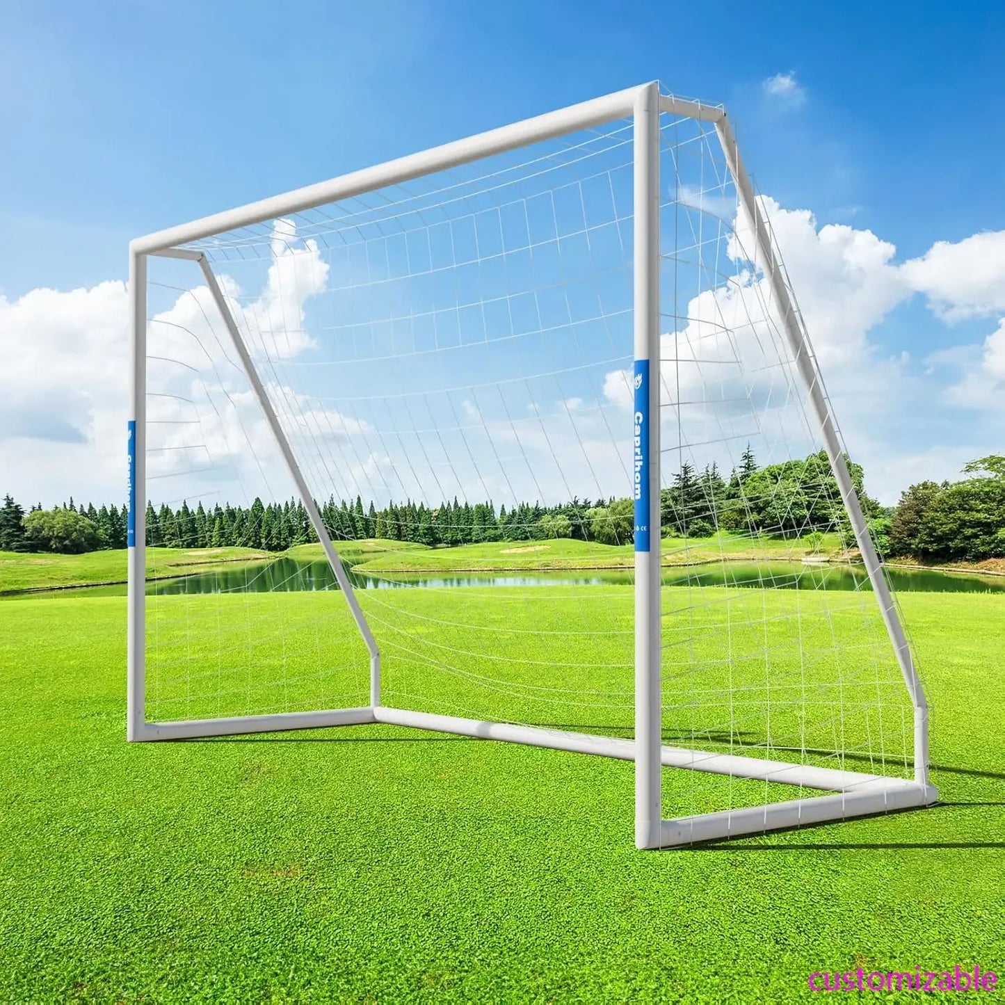 XMSJ Backyard Soccer Goals With Nets Training Equipment