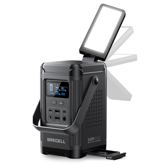 EBL 240W Portable Power Station LiFePO4 Solar Generator Outdoors 153.6Wh