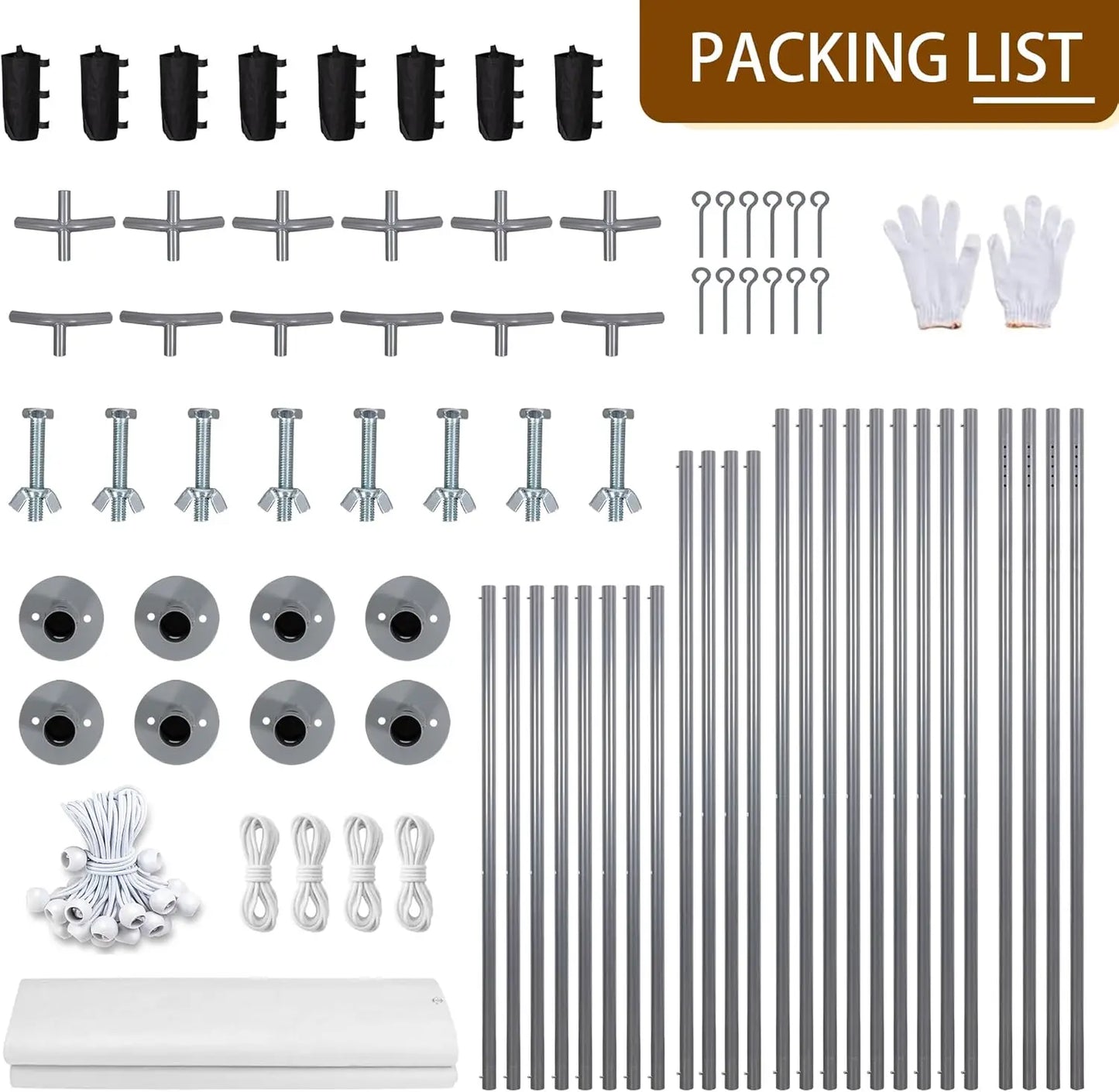 High-Concerned Heavy Duty Carport Canopy With Roll-Up Windows All-Season Tarp