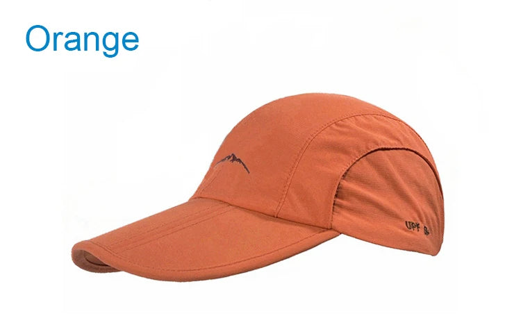Unisex Quick Drying Outdoor Baseball Cap Foldable Waterproof Sun Protection