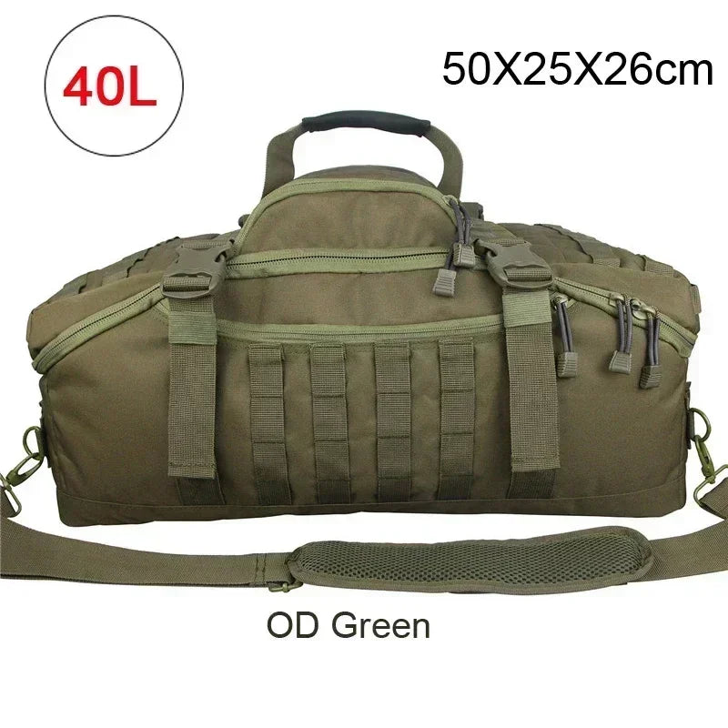 LQARMY Molle Tactical Duffle Bag For Camping And Hiking