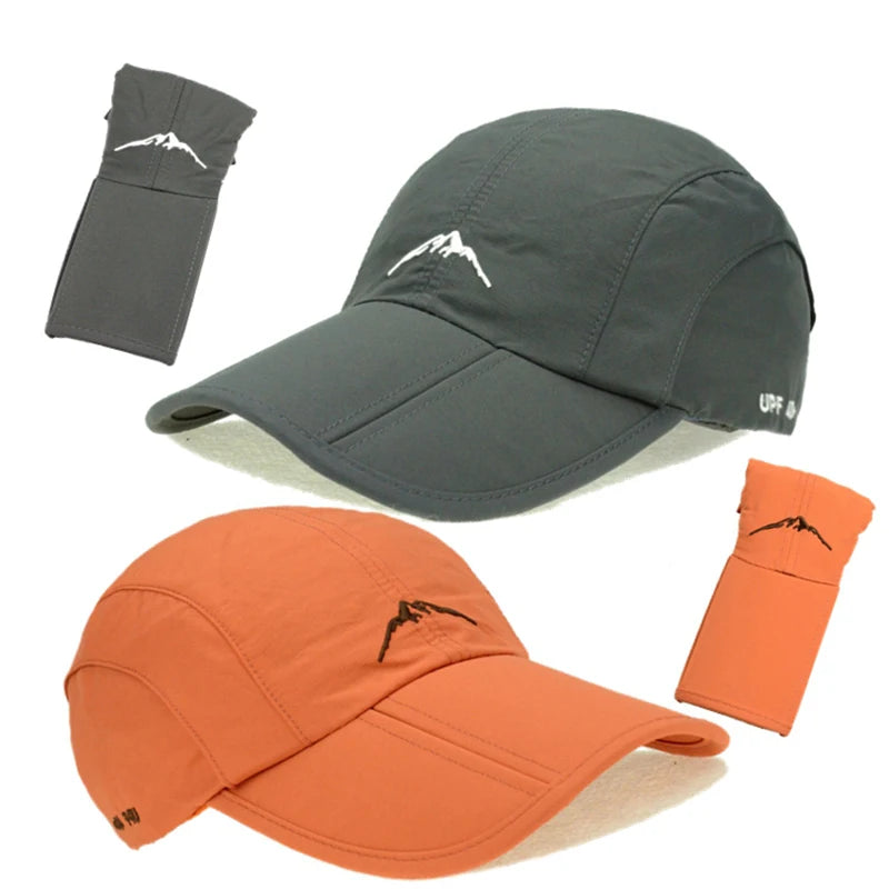 Unisex Quick Drying Outdoor Baseball Cap Foldable Waterproof Sun Protection
