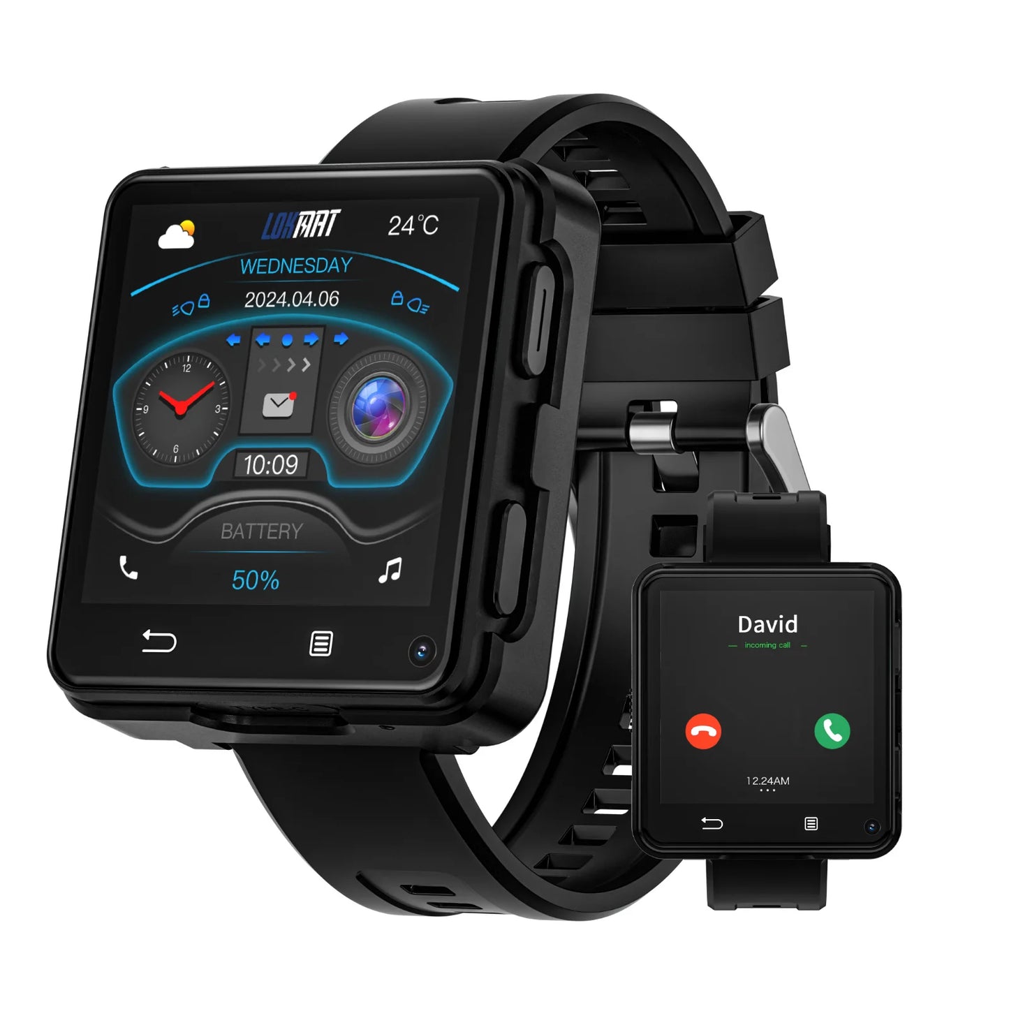LOKMAT APPLLP 2 MAX Dual Camera Android Smartwatch Phone
