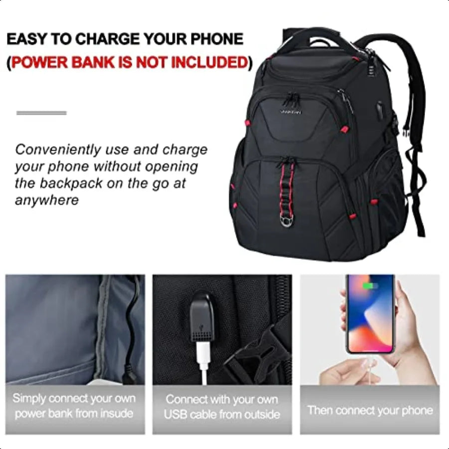 VANKEAN Travel Laptop Backpack TSA Friendly Anti Theft RFID Pockets