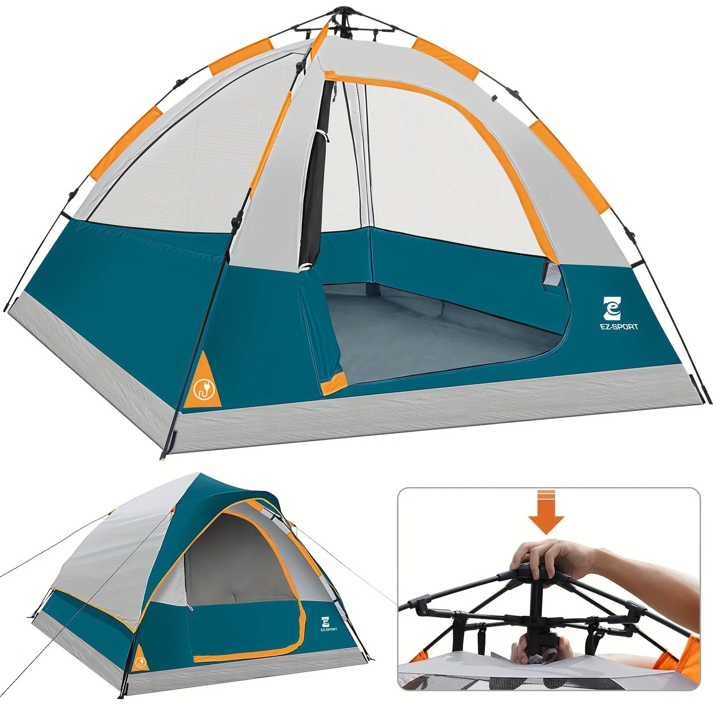 Unp Pop Up Camping Tent Instant Setup Removable Rain Fly