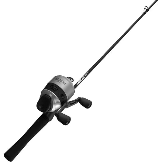 Zebco Spincast Reel And Fiberglass Rod Combo With EVA Handle