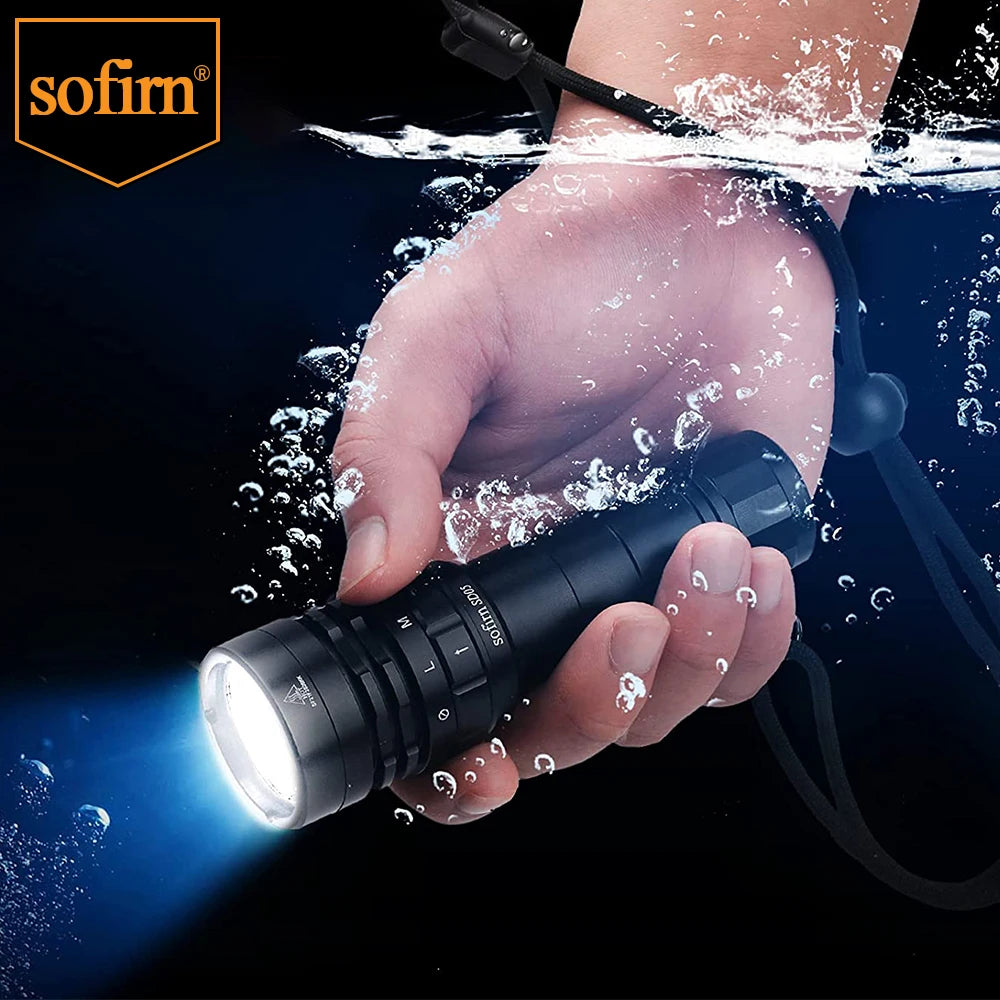 Sofirn SD05 Dive Flashlight XHP50 3000 Lumen Underwater Torch