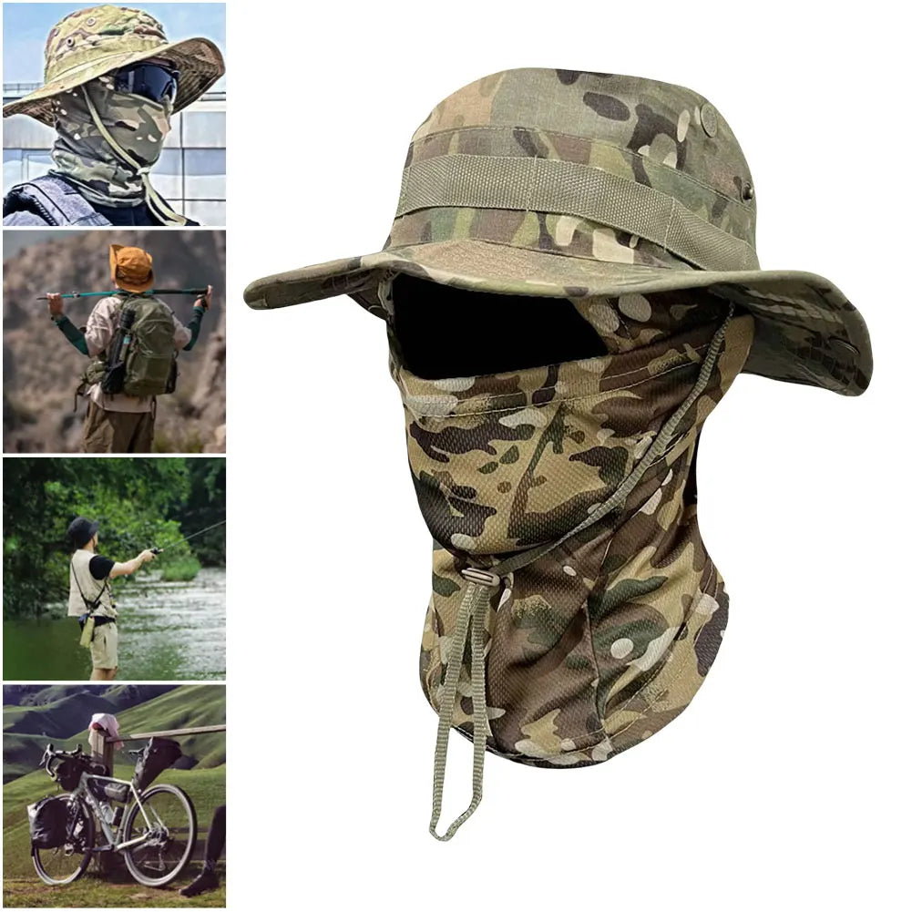 Craft Of Weaving Boonie Hat Balaclava Set Outdoor Sun Protection