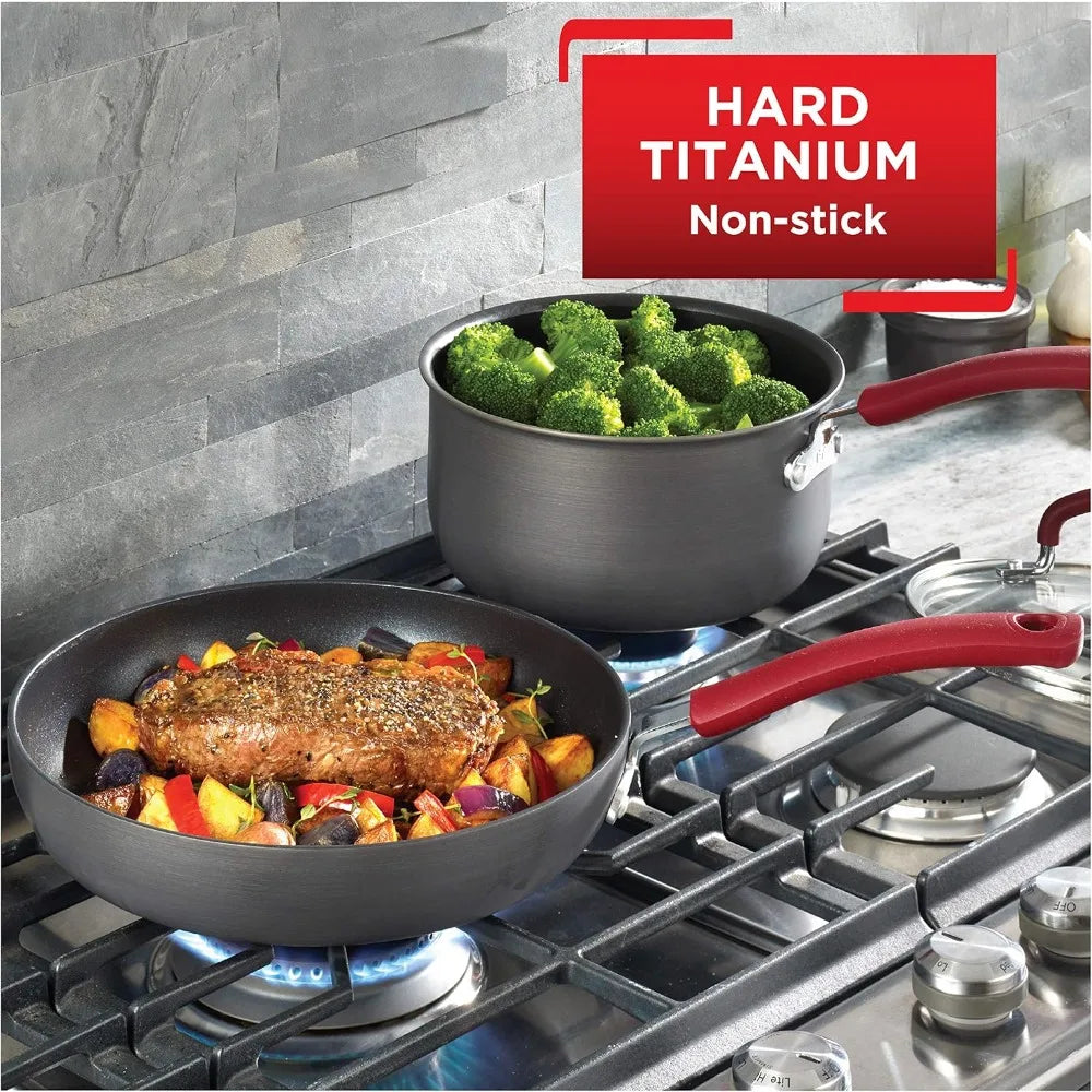 DAFIFY Ultimate Hard Anodized Nonstick Cookware Set Oven Safe