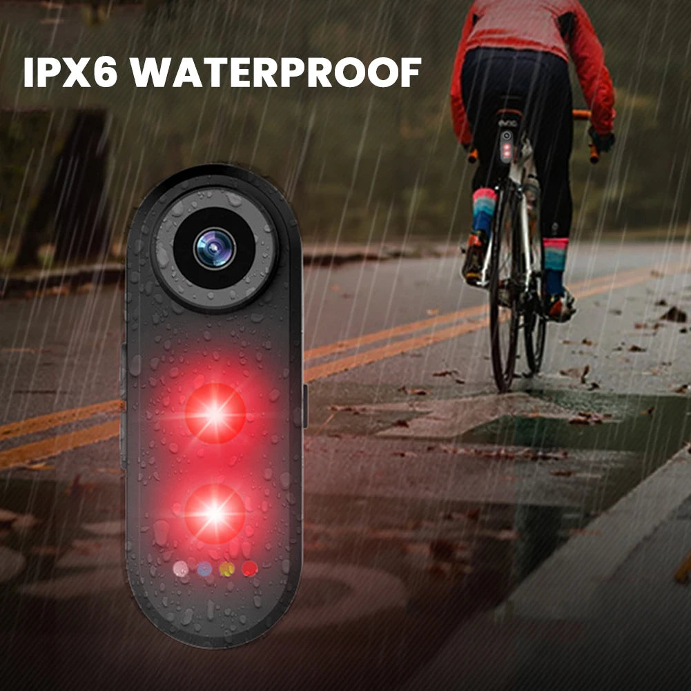 APWIKOGER Bike Camera With Tail Light 150 Degree Wide Angle