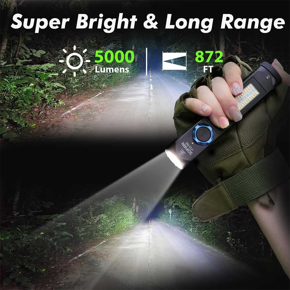 Sofirn IF23 PRO RGB LED Flashlight 5000lm XHP70B USB C