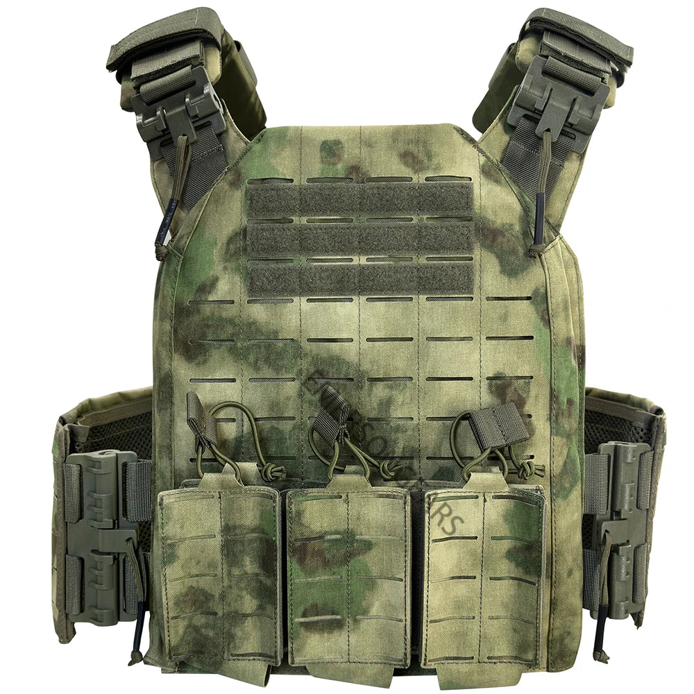1000 D Nylon Quick Release adjustable laser cutting vest with Hydration Backpack and triple magazine pouch Tatcial combat set