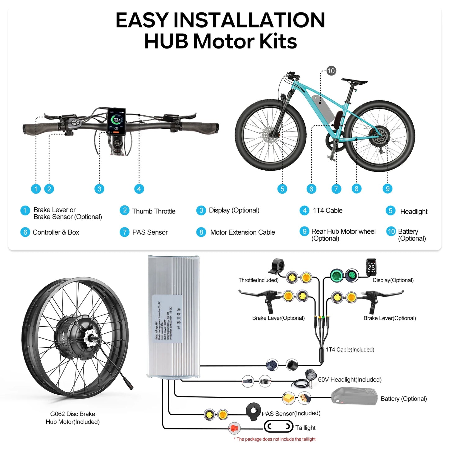 BAFANG 1000W Fat Tire Hub Motor For Snow Electric Bike