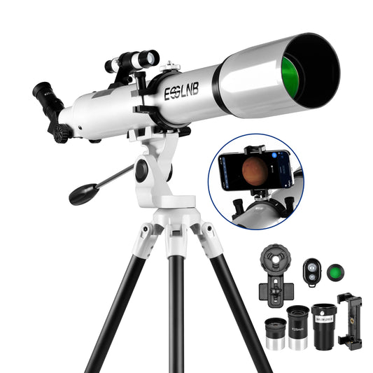 Beginner Astronomy Telescope With Phone Adapter And Wireless Remote