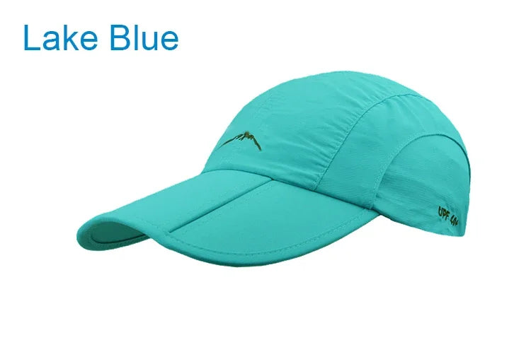Unisex Quick Drying Outdoor Baseball Cap Foldable Waterproof Sun Protection