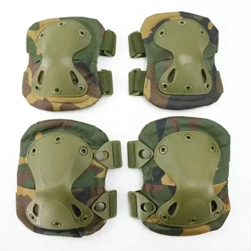 2 Pairs Set Tactical Knee Pad Elbow Protector For Airsoft