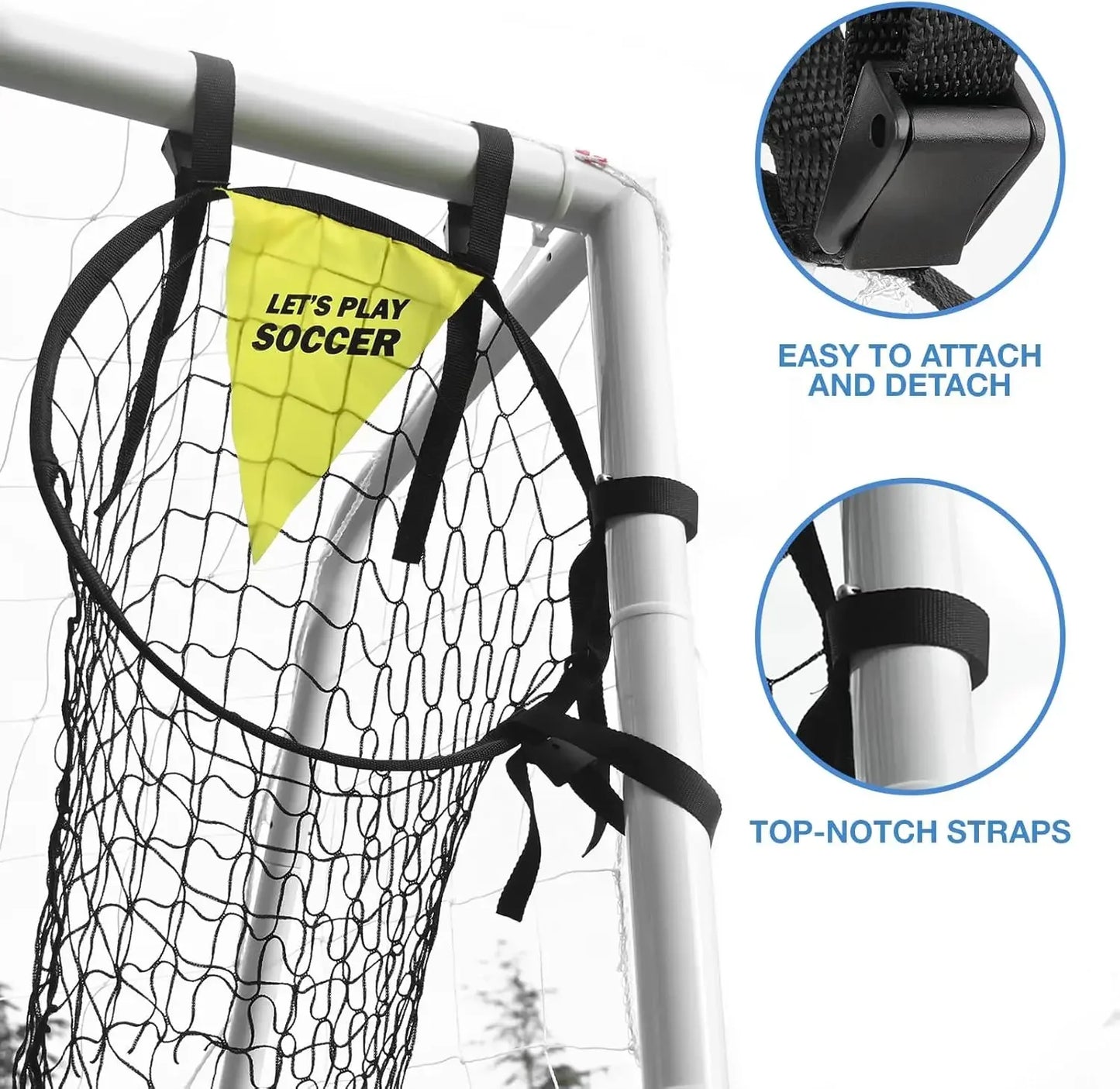 XMSJ Backyard Soccer Goals With Nets Training Equipment