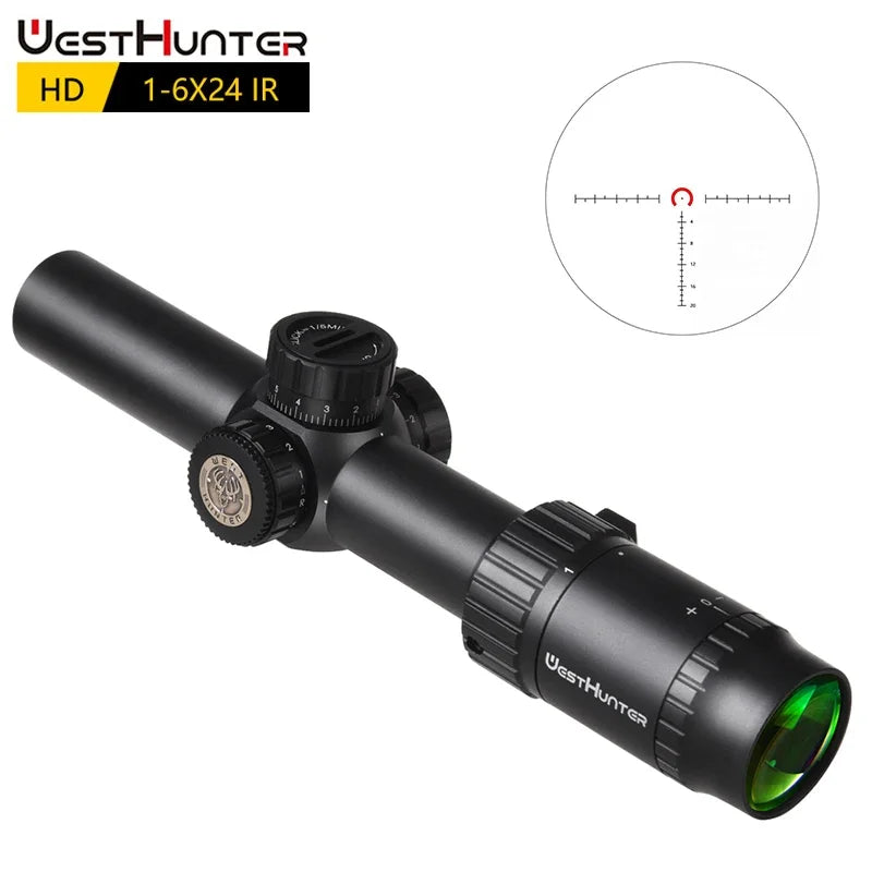 WestHunter HD 1 to 6x24 IR LPVO Riflescope Illumination