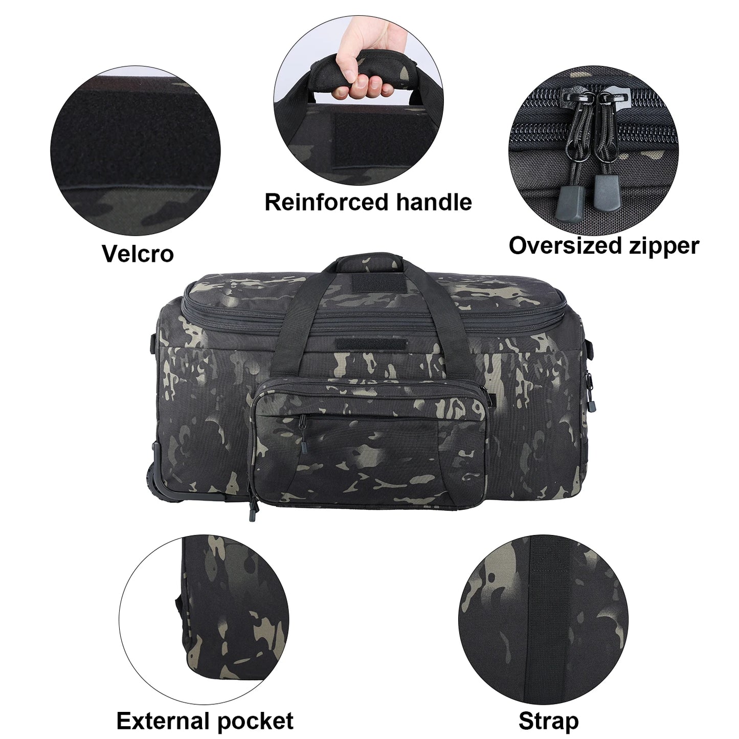 Fujian Military Camouflage Luggage Rolling Trolley Case