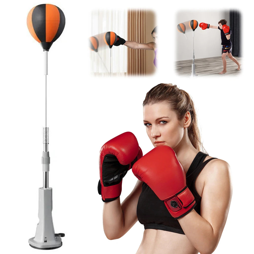 Shunmaii Punching Bag With Stand And Reflex Ball Set