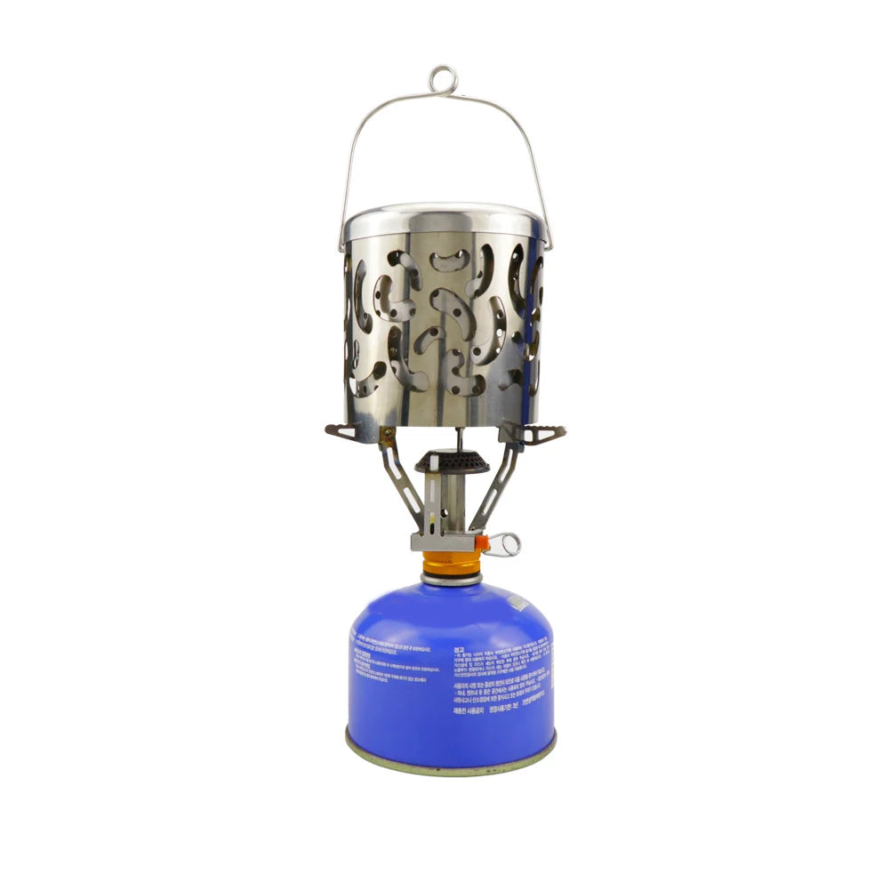 Camping Stainless Steel Tent Heater Portable Warming Stove Cover