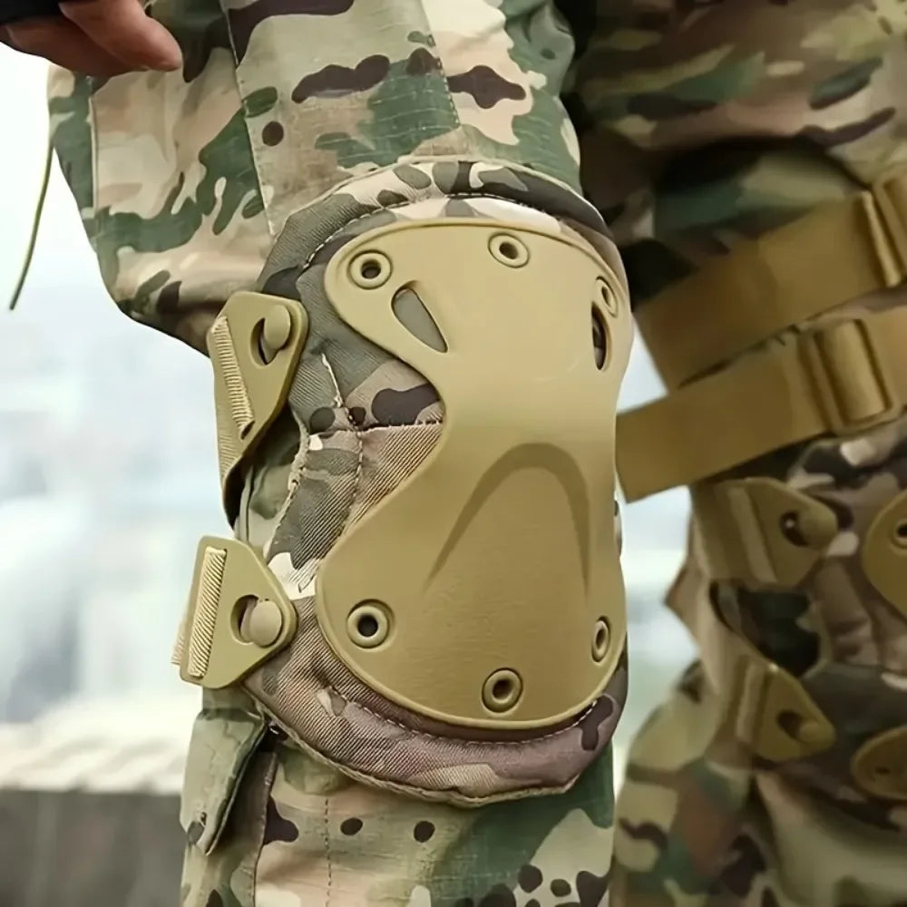 2 Pairs Set Tactical Knee Pad Elbow Protector For Airsoft