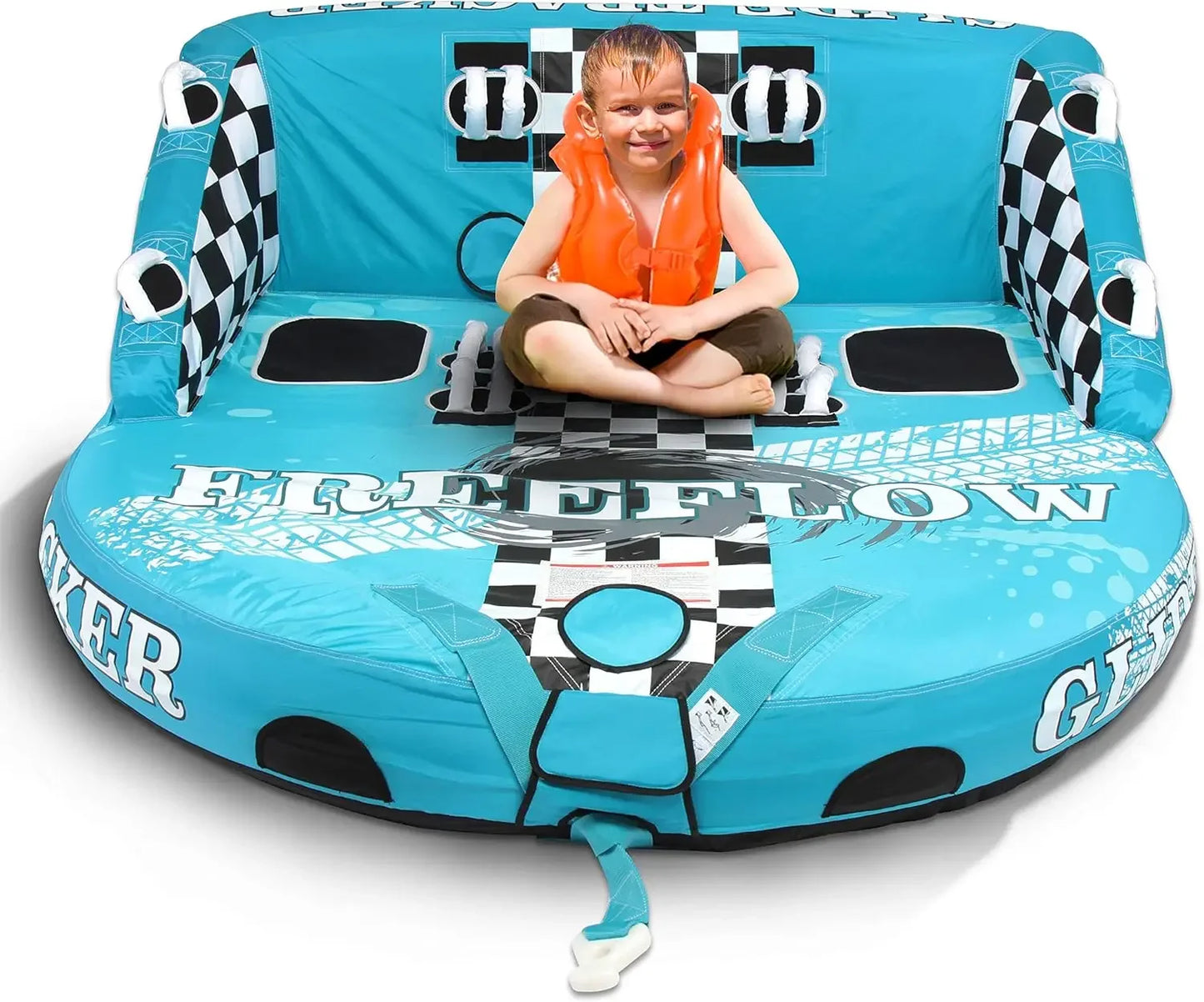 Heavy Duty Inflatable Towable Booster Tube For Boating And Rafting