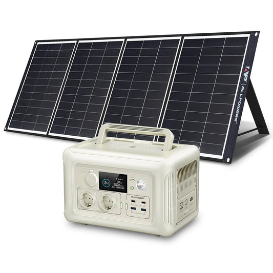 ALLPOWERS R600 Portable Power Station with Portable SolarPanel (option) Pure Sine Wave 299Wh Outdoor Solar Generator Camping UPS