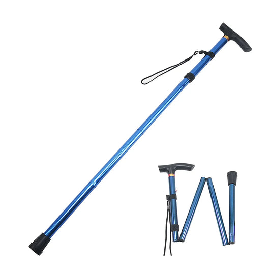 Noocuxuekon Adjustable Telescopic Folding Aluminum Walking Stick