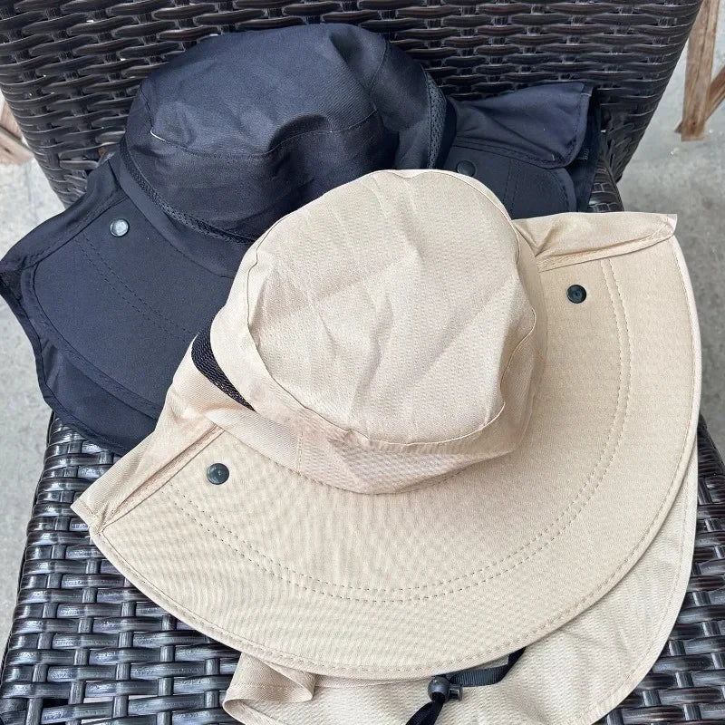 CN UV Protection Outdoor Sun Hat For Men Women Fisherman