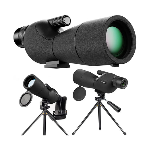25-75x60 Spotting Scopes for Target Shooting with Tripod Carrying Bag Phone Adapter Straight Spotter Scope Monocular Telescope f