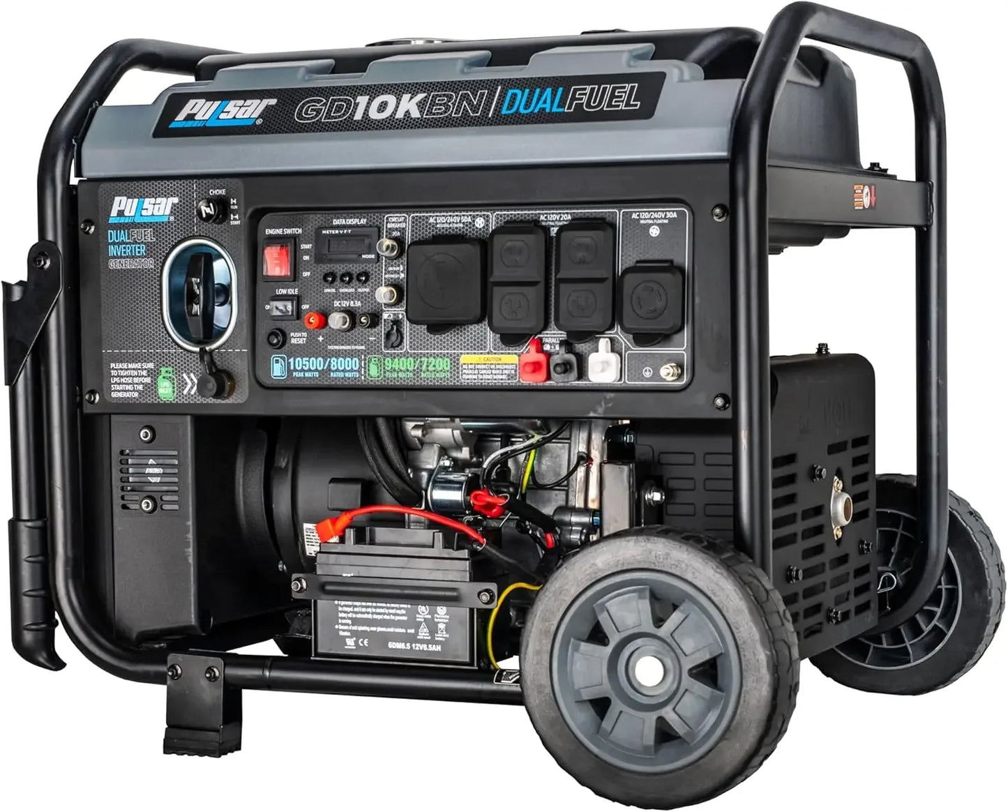 10500W Dual Fuel Portable Inverter Generator GD10KBN