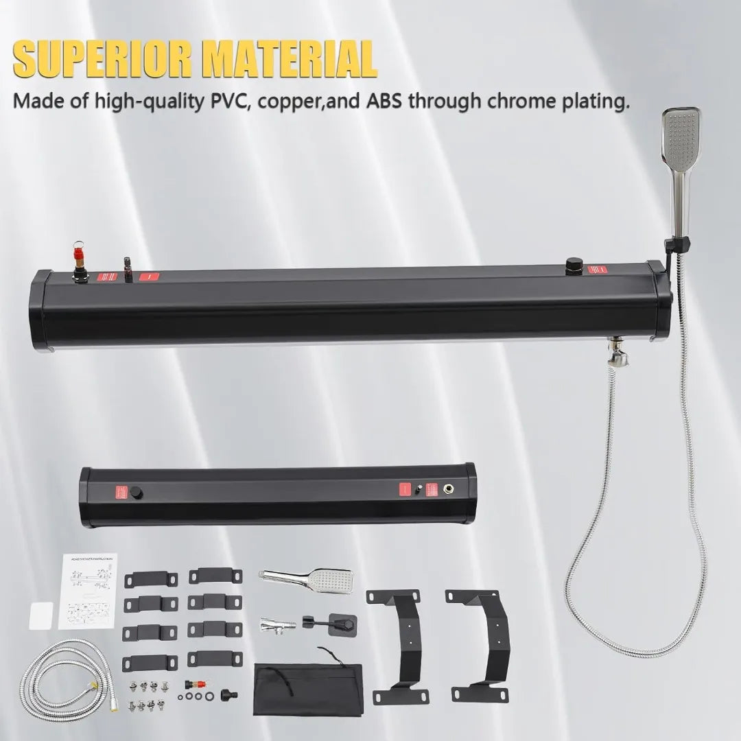 Portable Pressurized Camping Shower With Handheld Showerhead